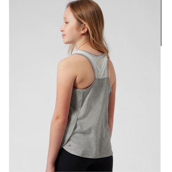 Athleta Girl Comeback Tank Top Grey Heather Sz XS/6 - Picture 8 of 8